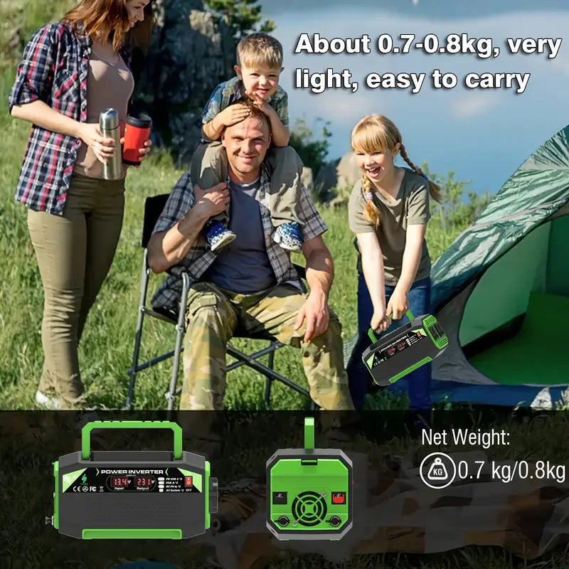 1000W Power Inverter, DC 12V to AC 220V/230V Convert Voltage